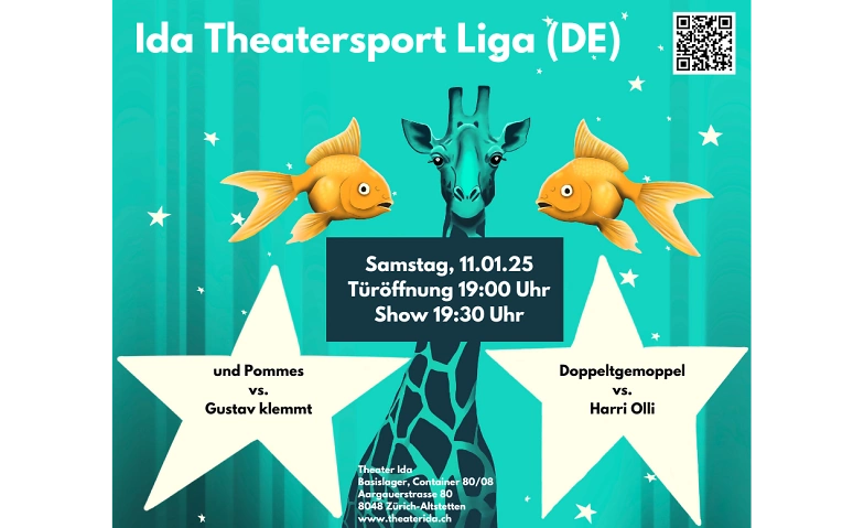 Ida Theatersport Liga -  Samstag, 11. Januar 2025 DE ${singleEventLocation} Billets