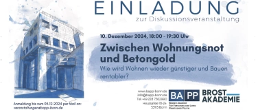 Event-Image for 'Diskussionsveranstaltung  Zwischen Wohnungsnot & Betongold'