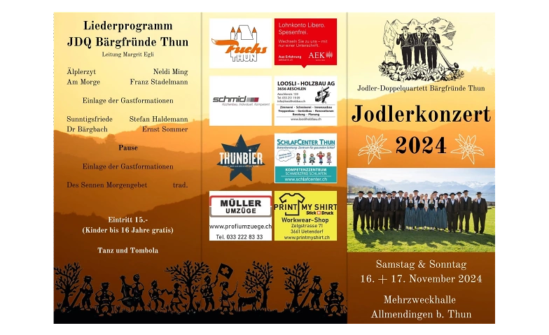 Jodlerkonzert 2024 ${singleEventLocation} Billets