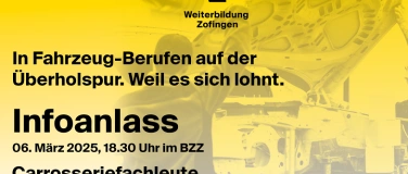 Event-Image for 'Infoanlass Carosseriefachleute Fachrichtung: Lackiererei'