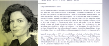 Event-Image for 'Isabelle Lehn - Die Spielerin'