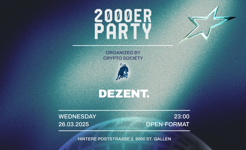 2000er Party – Crypto Society (HSG) DEZENT. - club. bar. eventlokal., Hintere Poststrasse 2, 9000 St. Gallen Billets