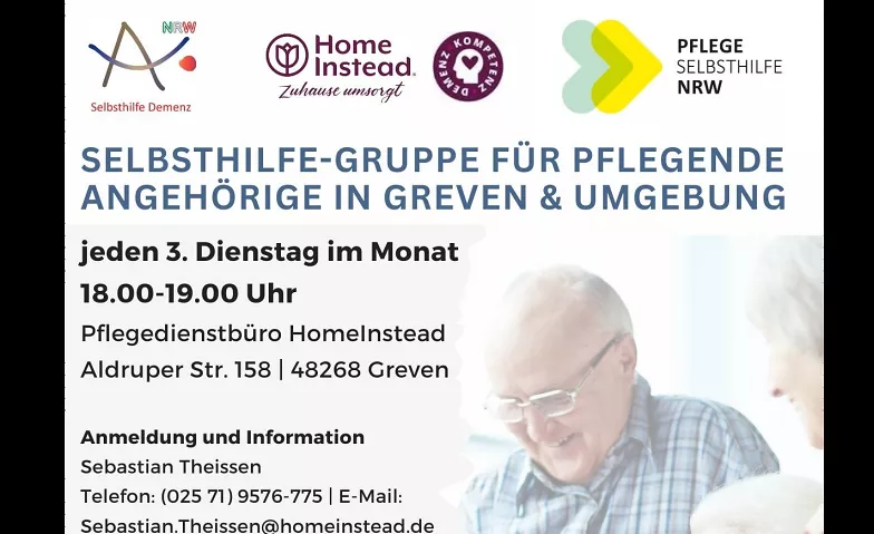 Selbsthilfegruppe für pflegende Angehörige Greven & Umgebung Pflegedienstbüro HomeInstead, Aldruper Straße 151, 48268 Greven Billets