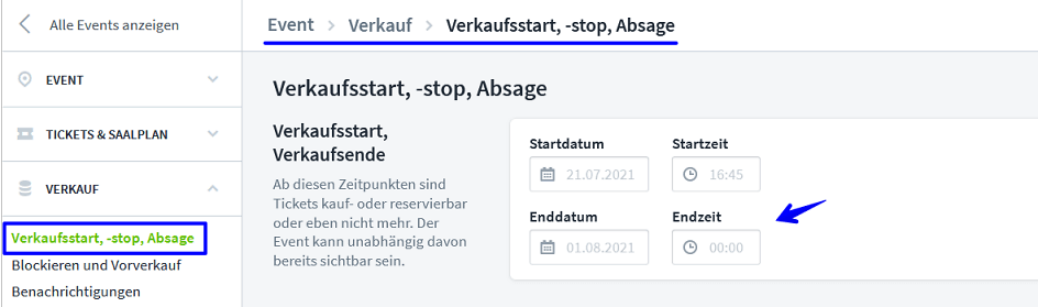 Abo Verkaufsdaauer