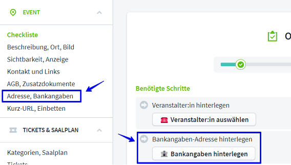 Bankangaben neu