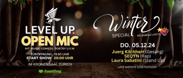 Event-Image for 'Level Up Open Mic Show Zürich  Mixed Show Musik & Comedy'