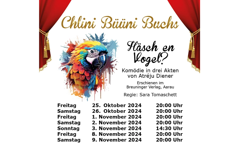 Event-Image for 'Chlini Büüni Buchs: Häsch en Vogel?'