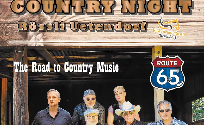 Country Night "Route 65" Kultur & Eventsaal Rössli, Dorfstrasse 15, 3661 Uetendorf Tickets