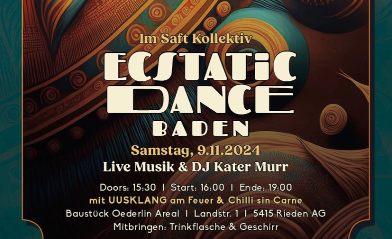 Ecstatic Dance Baden ${singleEventLocation} Billets