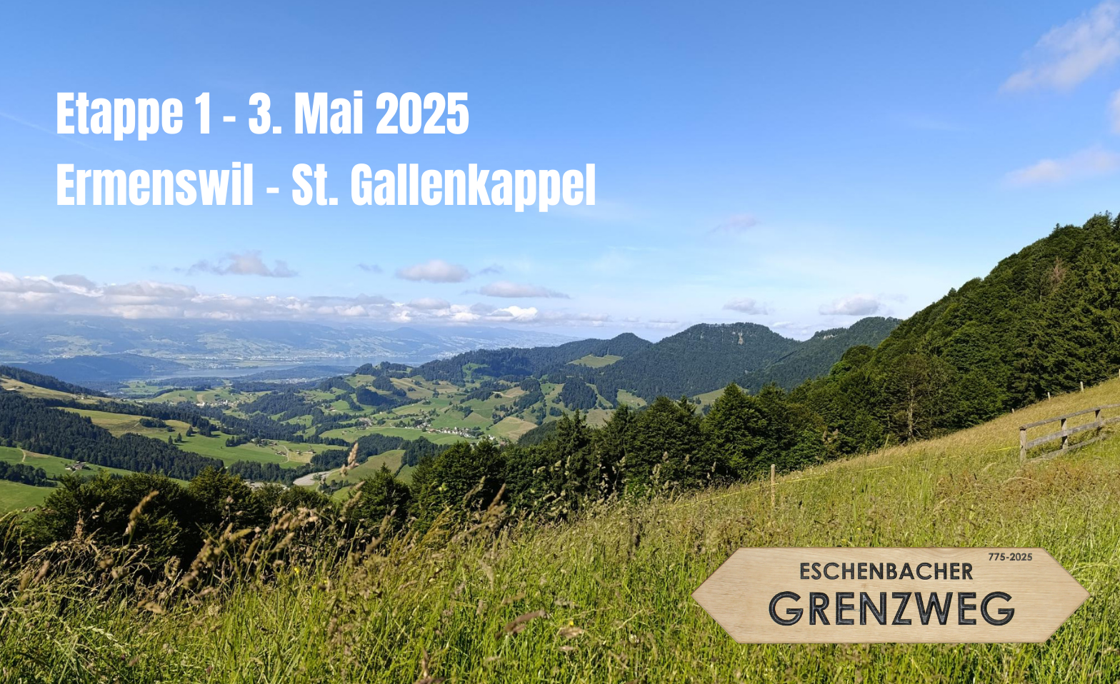 Etappe 1 - von Ermenswil nach St. Gallenkappel Billets