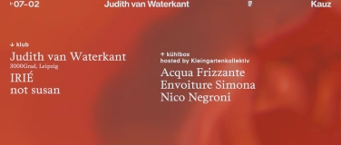 Event-Image for 'Judith van Waterkant • IRIÉ • not susan • Envoiture Simona'