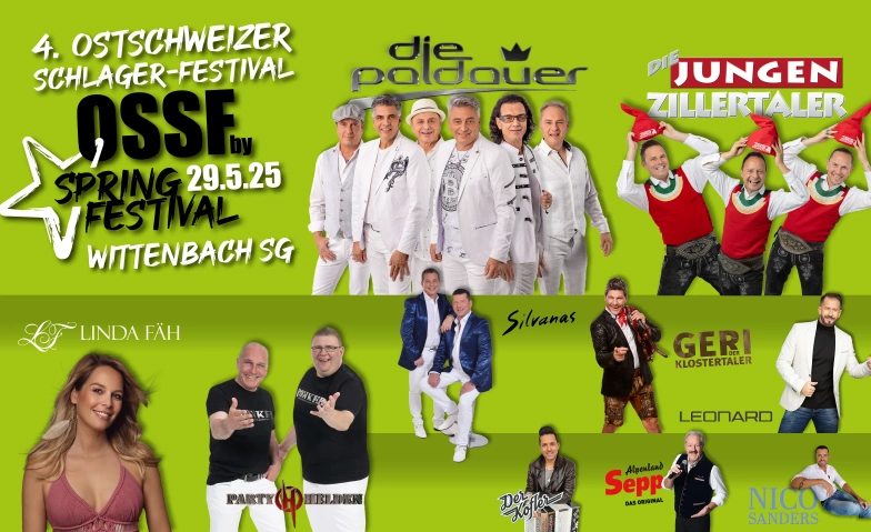 4. Ostschweizer Schlagerfestival 2025 Lidl Wittenbach, Hofenstrasse 22, 9300 Wittenbach Tickets