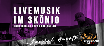 Veranstalter:in von Livemusik im 3K - BEATZlive Band am 29.01.2025