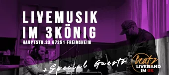 Veranstalter:in von Livemusik im 3K - BEATZlive Band am 29.01.2025