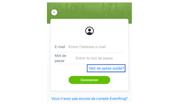 EventfrogApp Passwort FR