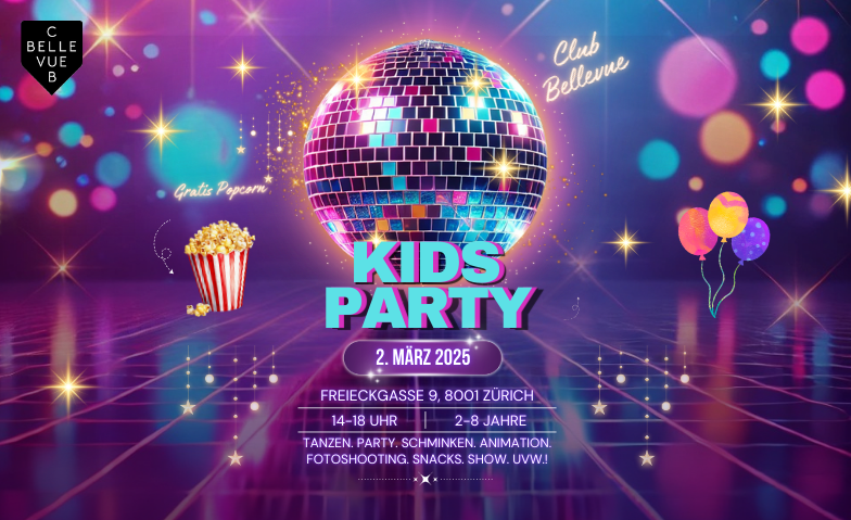 KIDS PARTY - @ CLUB BELLEVUE ( STRENG LIMITIERTE PL&Auml;TZE) ${singleEventLocation} Tickets