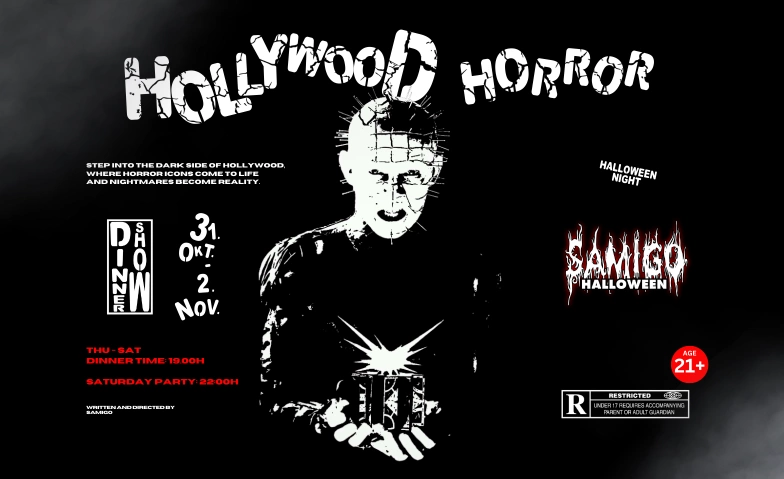 HOLLYWOOD HORROR NIGHT Samigo Amusement, Mythenquai 59, 8002 Zürich Billets