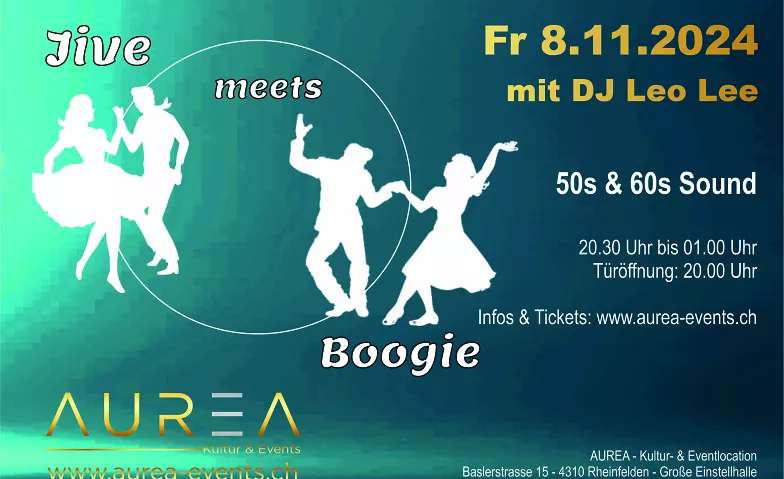 Jive meets Boogie - 50s & 60s Sound 8.11.2024 Aurea, Baslerstrasse 15, 4310 Rheinfelden Billets