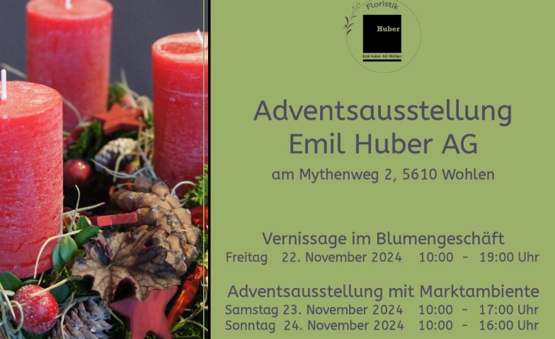 Event-Image for 'Adventsaustellung Emil Huber AG'