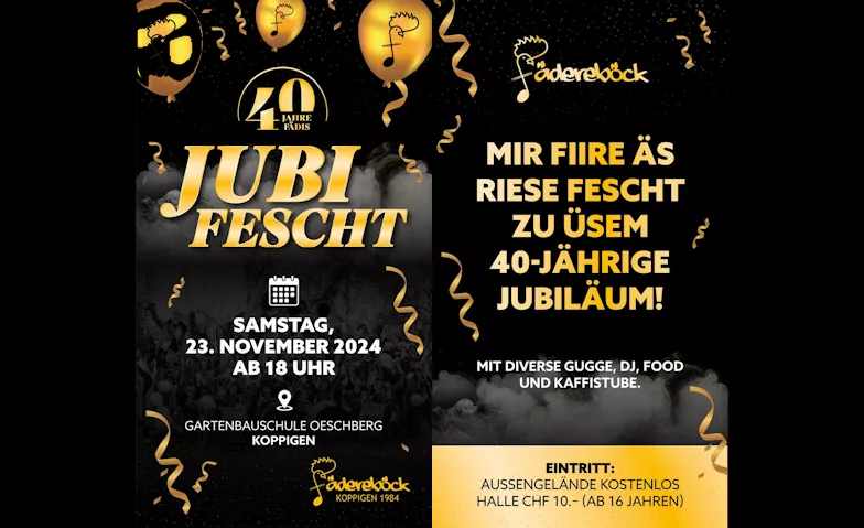 Event-Image for 'Jubifescht 40 Jahre Fädereböck'