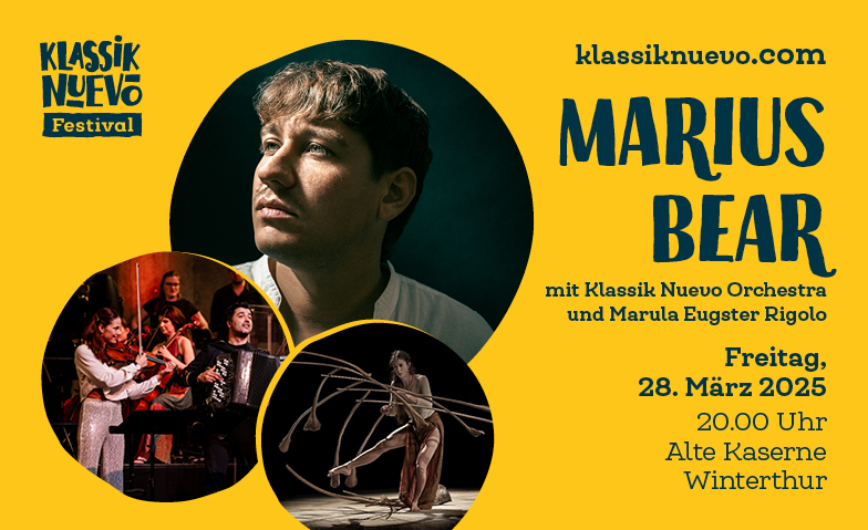 Marius Bear mit Klassik Nuevo Orchestra und Marula Eugster ${singleEventLocation} Tickets