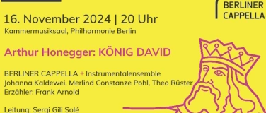 Event-Image for 'KÖNIG DAVID - Arthur Honegger'