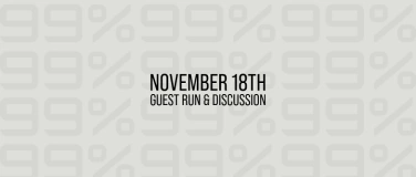 Event-Image for 'Guest Run & Discussion by 99%'