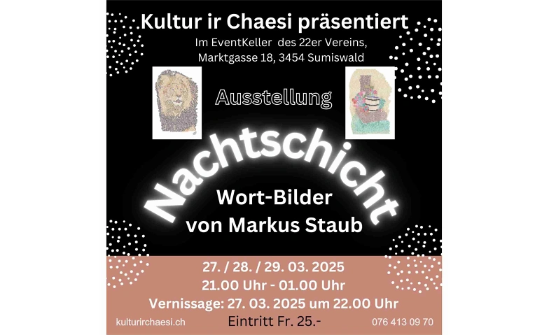 'Nachtschicht' Wort-Bild Ausstellung ${singleEventLocation} Billets