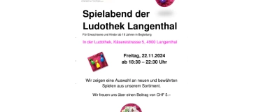 Event-Image for 'Spielabend der Ludothek Langenthal'