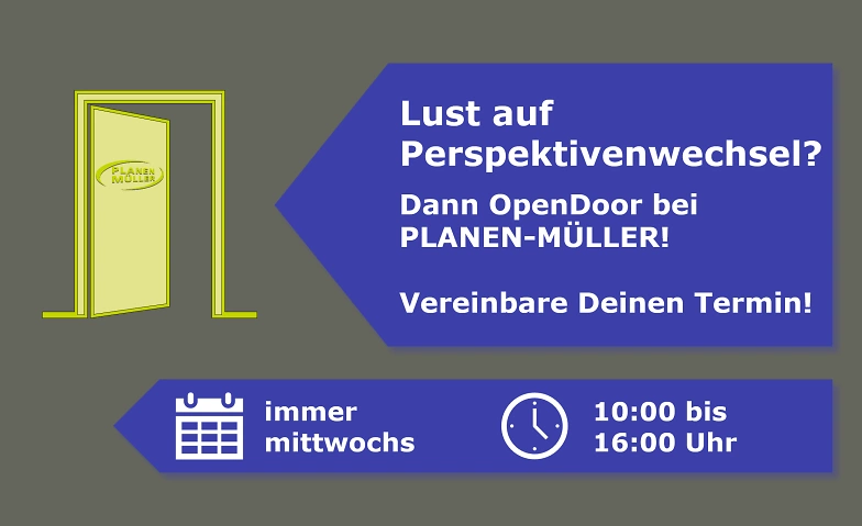 Event-Image for 'Lust auf Perspektivenwechsel? – OpenDoor bei PLANEN-MÜLLER!'