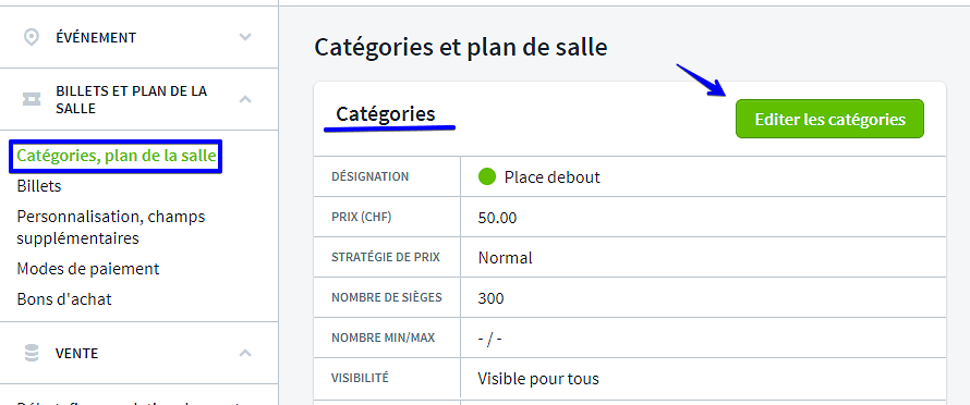 points de contrôle