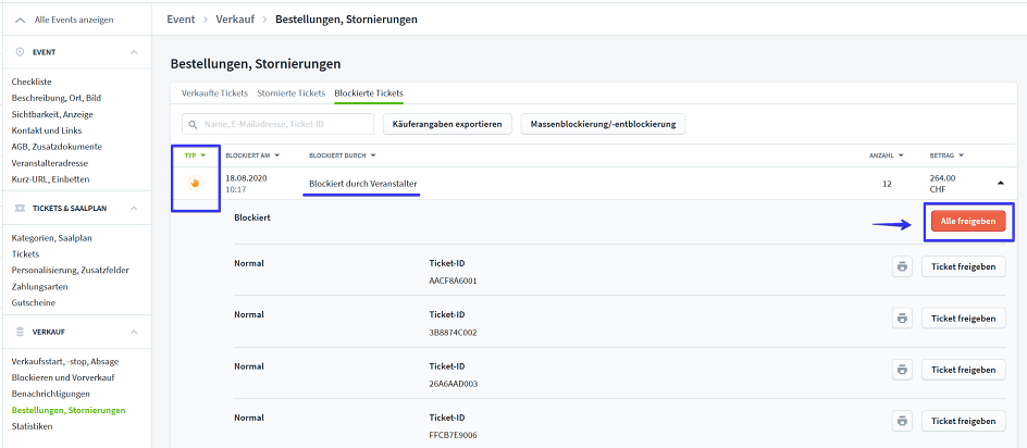 Screenshot Bulk Blocking Liste V