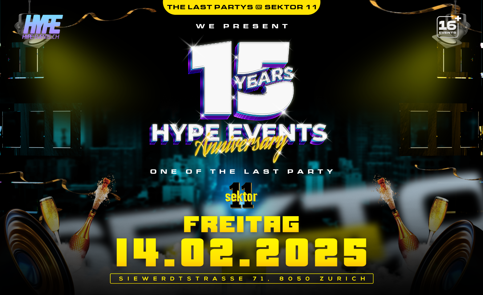 15 YEARS HYPE EVENTS! (&Uuml;16) ${singleEventLocation} Tickets