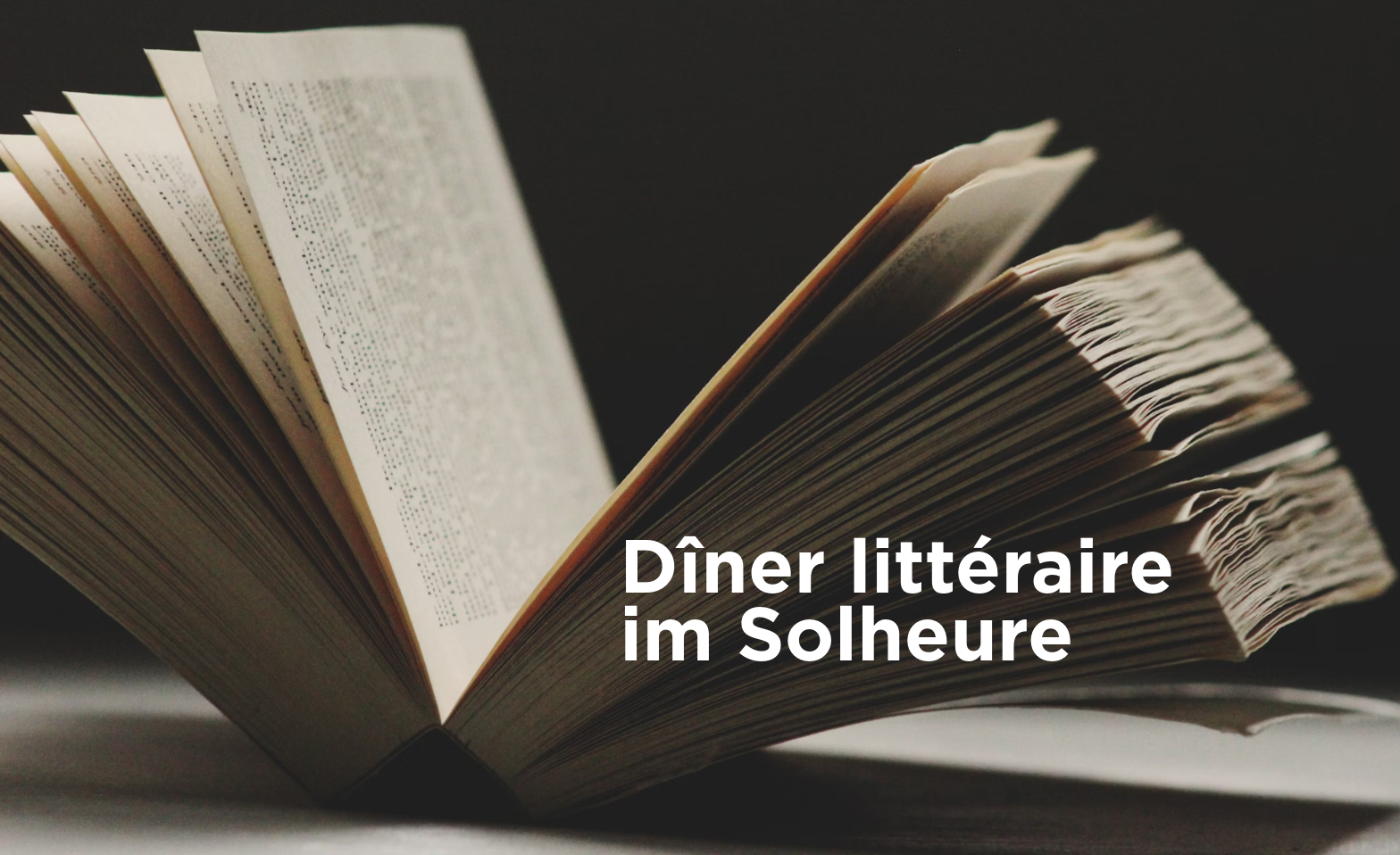 D&icirc;ner litt&eacute;raire im Solheure ${singleEventLocation} Billets