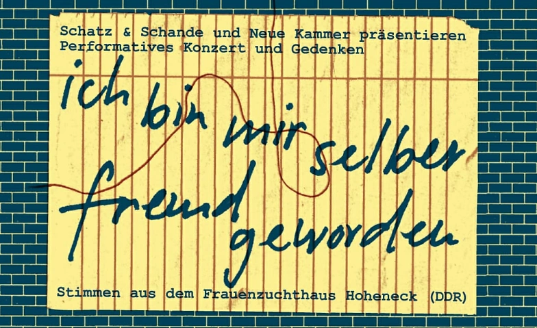 Event-Image for 'Ich bin mir selber fremd geworden / Performatives Konzert'